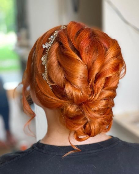 Textured updo