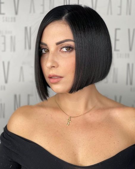 Slicked-Back Bob