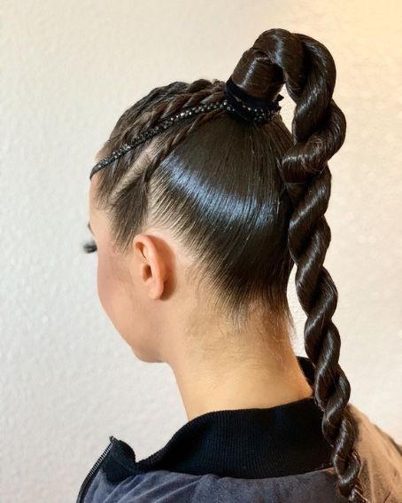 High Twisted Ponytail