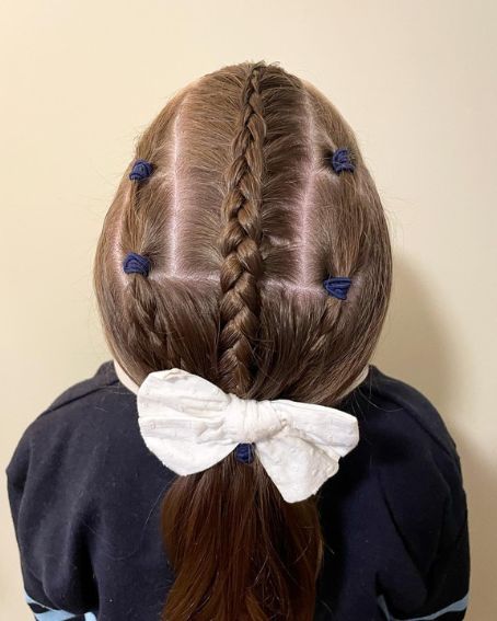 Faux Braid With Bowtie