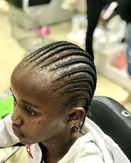 Simple Straight Back Cornrows