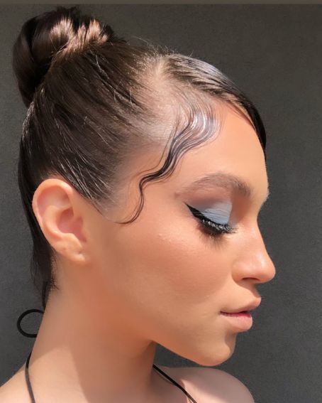 Glossy Wet Updo