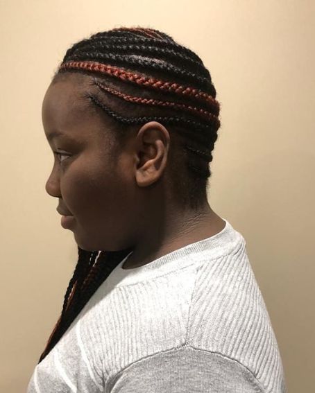 Side-Swept Waterfall Cornrows