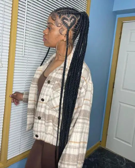 Heart Shaped Braided Ponytail