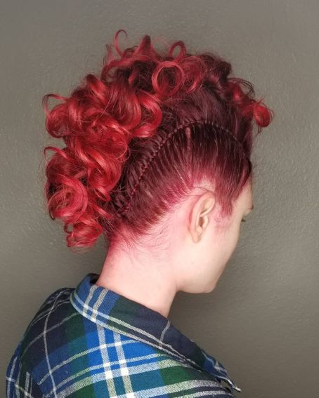 Curly Faux Hawk