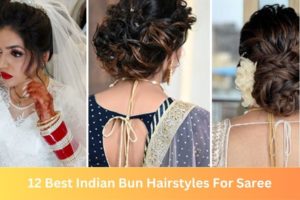 12 Best Indian Bun Hairstyles For Saree