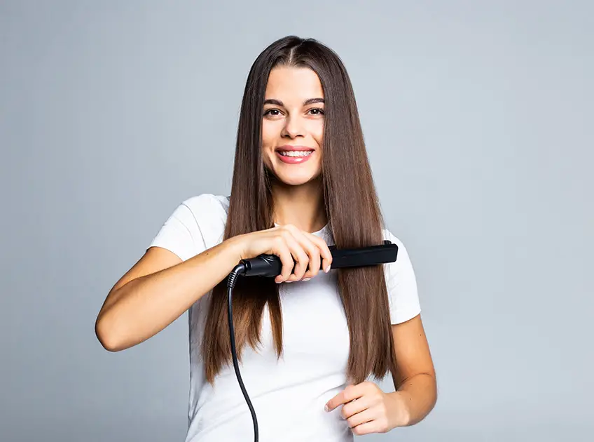 How to crimp hair with a flat iron