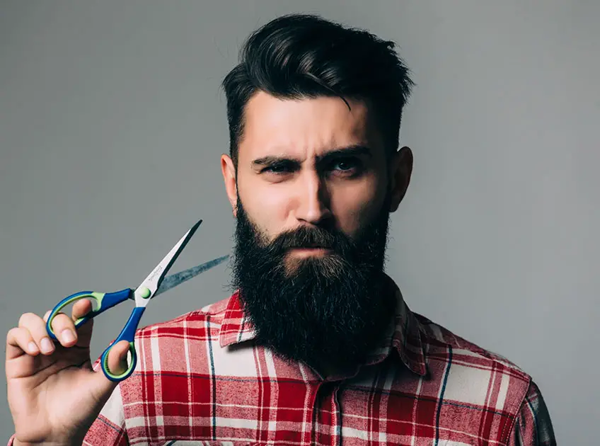 how high to trim sideburns with long hair