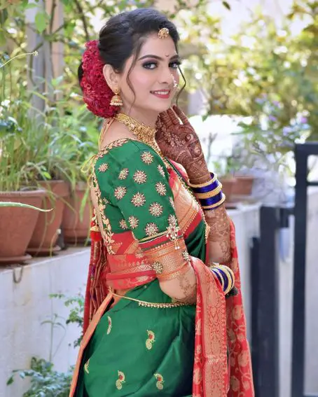 Bridal Kathpadar Saree Blouse