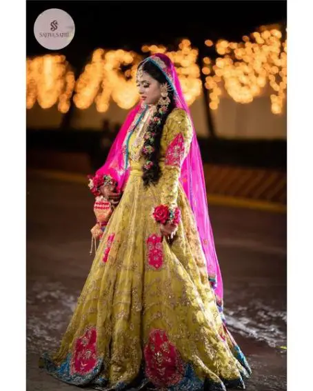 Tulle Veils Bridal Golden Blouse Design Full-sleeves
