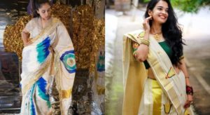 Top 20 Beautiful Boat Neck Kerala Saree Blouse Design