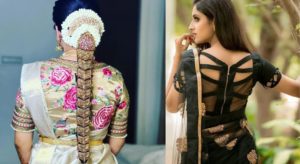 20 Latest Back Boat Neck Blouse Designs