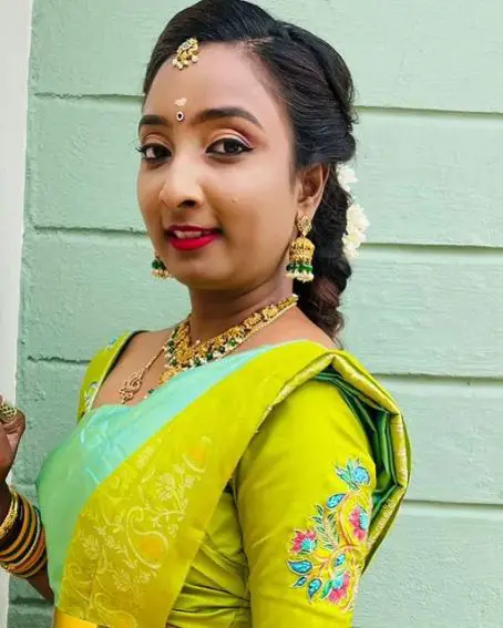 Acrylic Hand-painted Blouse Design