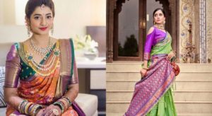 20 Latest Blouse Design For Ikkat Saree