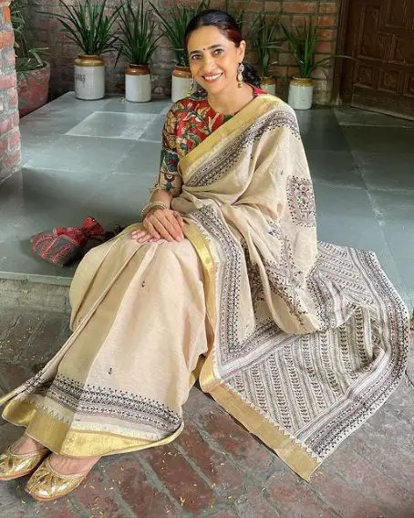 Kalamkari Hand-painted Blouse Painted Design