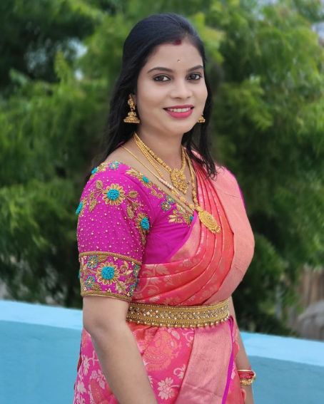 Floral Heavy Aari Work Blouse Design