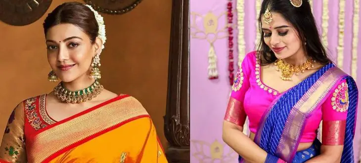 20 Traditional Pattu Blouse Latest Computer Work Blouse Design