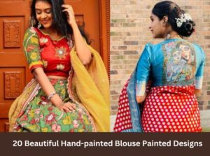 20 Beautiful Hand-painted Blouse Painted Designs