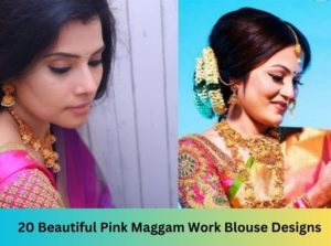 20 Beautiful Pink Maggam Work Blouse Designs