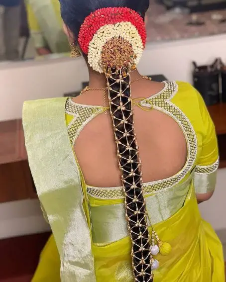 Bridal Pot Neck Design For Blouse