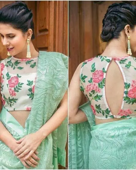 Designer Saree Blouse Design Front And Back