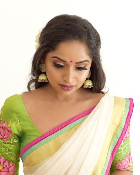 Lotus Motif Traditional Pattu Blouse Latest Computer Work Blouse Design