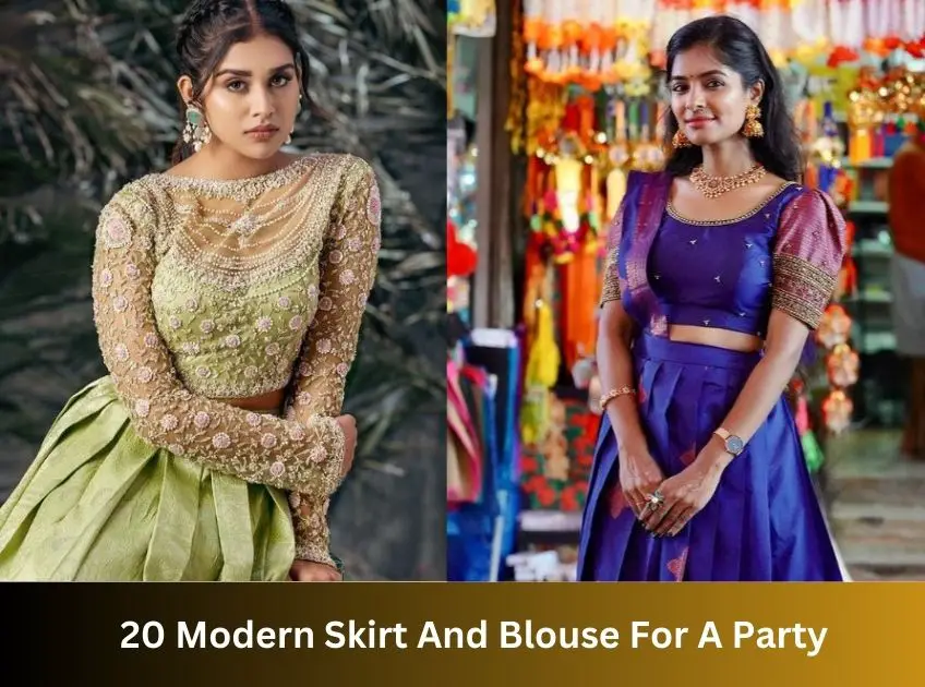 Modern Skirt And Blouse For A Party