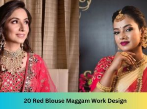 20 Red Blouse Maggam Work Design