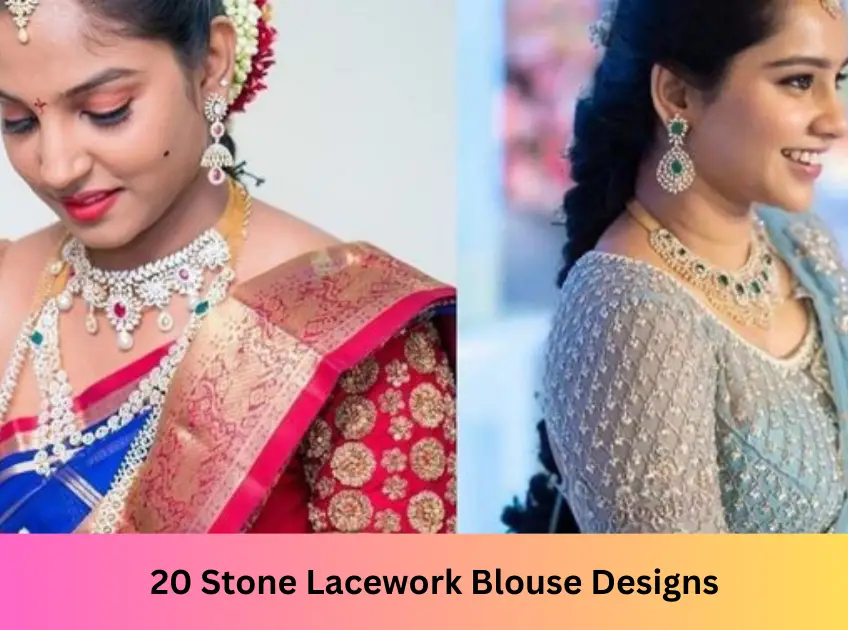 Stone Lacework Blouse Designs