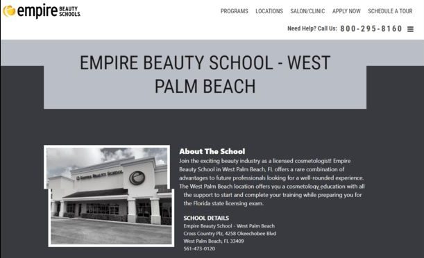 Empire Beauty School In Boynton Beach Florida