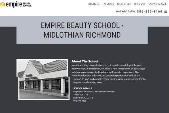 Empire Beauty School In Northern Virginia
