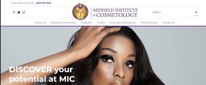 Midfield Institute of cosmetology In Birmingham Alabama