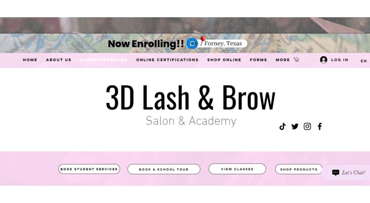 3D Lash and Brow Salon and Academy In Dallas Texas