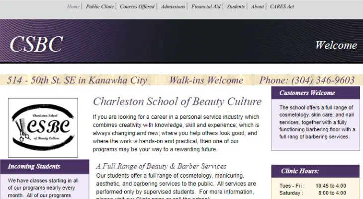 Charleston School of Beauty Culture In West Virginia 