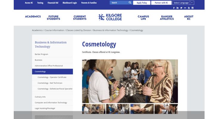 Kilgore College Beauty School In East Texas