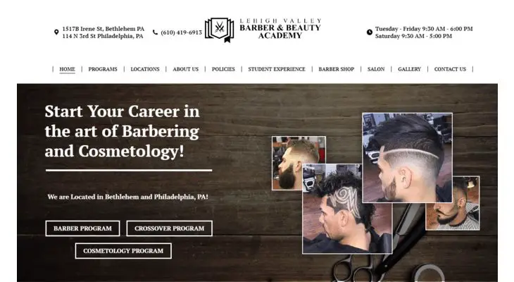 Lehigh Valley Barber School In Philadelphia PA