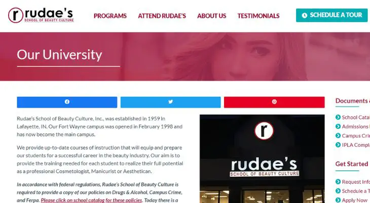 Rudae’s School of Beauty Culture In Evansville Indiana