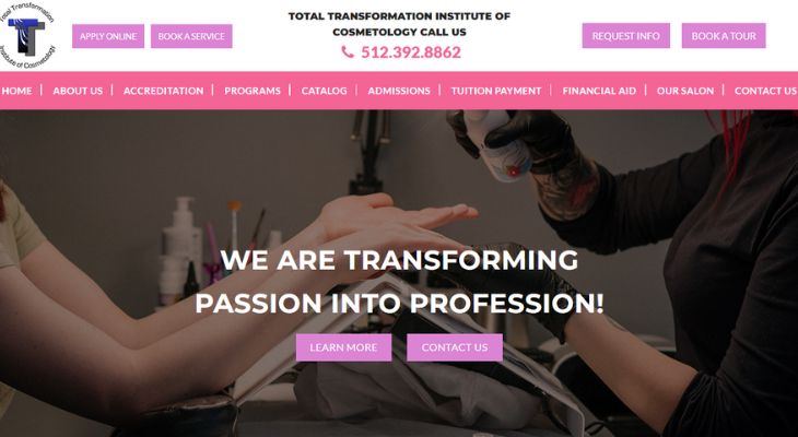 Total Transformation Institute of Cosmetology In Odessa, Texas