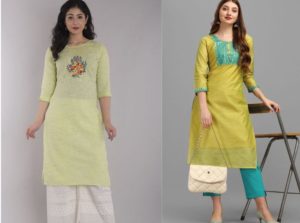 20 Best 3/4 Sleeves Design for Kurti