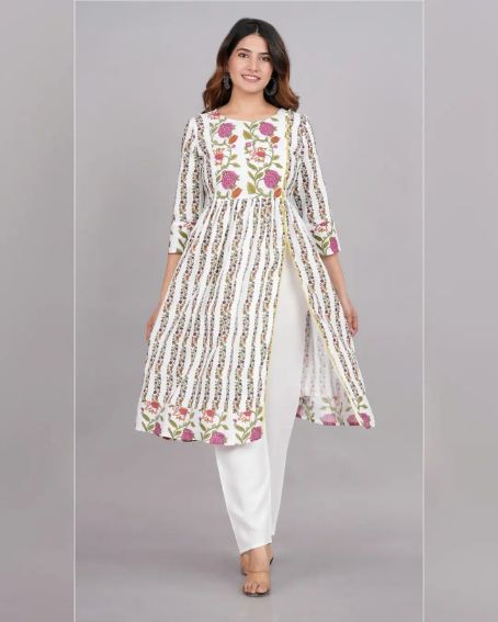 Anarkali Kurti Set with Sit Cut Design