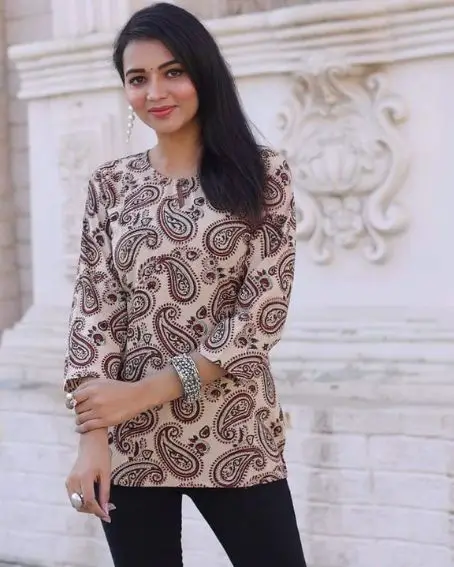 Bagru Hand Block Printed Kurti