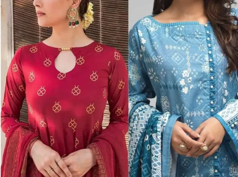Latest & Modern Kurti Neck Designs Of Front and Back Images 2023-saigonsouth.com.vn