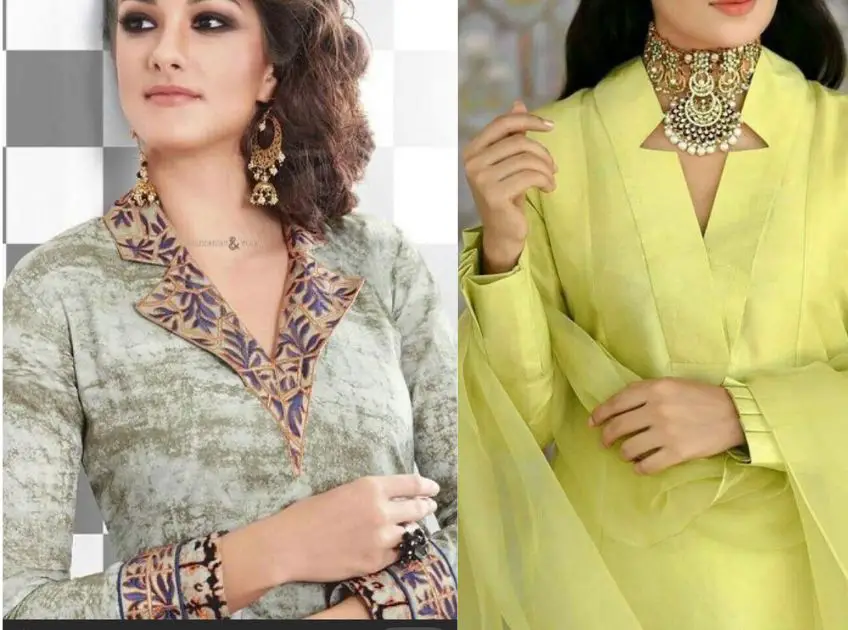 Fashionable Collar Neck Designs for Kurtis