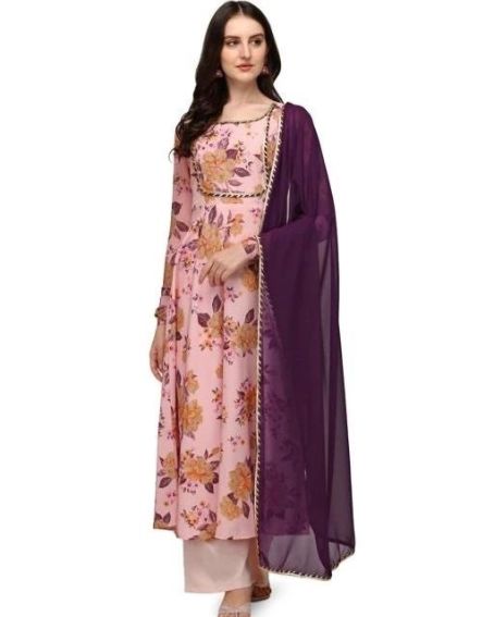 Full Sleeve Gota Pati Lace Work Kurti