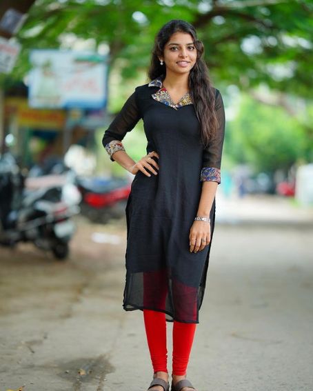Kalamkari Patchwork Collar Neck Kurti