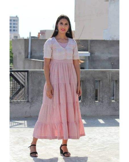 Long Anarkali Kurti with Blouse Model Jacket