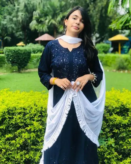 Long Kurti with Beautiful Hand Embroidery Design