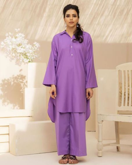 Loose Fit Sleeves Collar Neck Kurti
