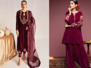 Top 20 Modern Velvet Kurti Neck Designs