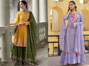 Top 20 Pakistani Lehengas with Long Kurti